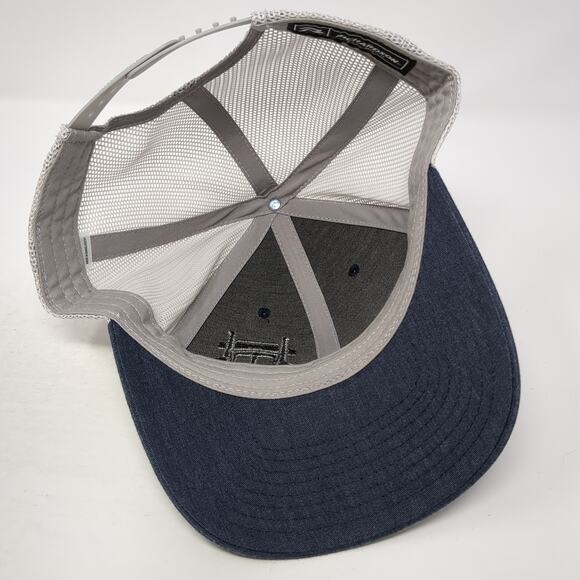 KWS Leasing Snapback Mesh Back Trucker Hat Blue Large Outdoor Richardson - Picture 7 of 10